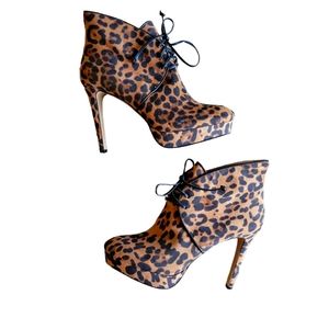 Maxi Leopard Platform Bootie